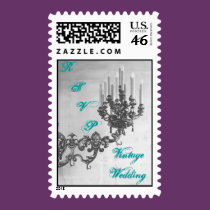 Vintage Wedding postage