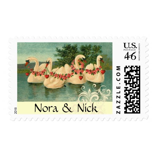 Vintage Wedding Postage Customize