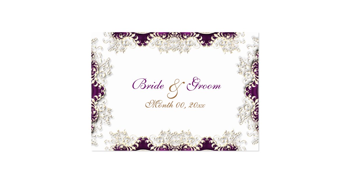 vintage wedding purple quot place cards quot large business card purple place cards