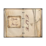 vintage Wedding rsvp card Post Cards