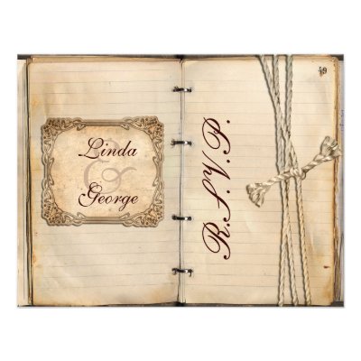 vintage wedding rsvp cards personalized invite