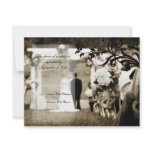 Vintage Wedding RSVP Personalized Announcement