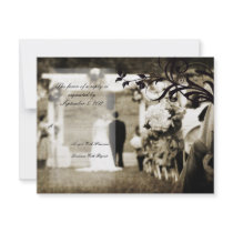 Vintage Wedding RSVP Personalized Announcement