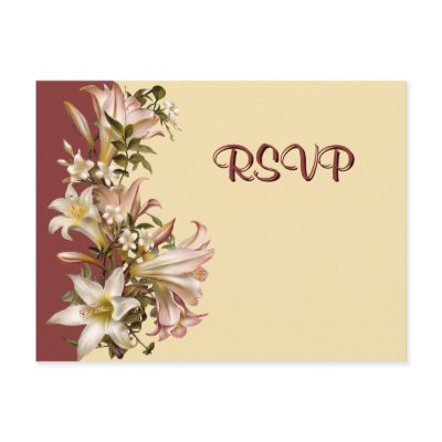 Vintage Wedding RSVP Postcard