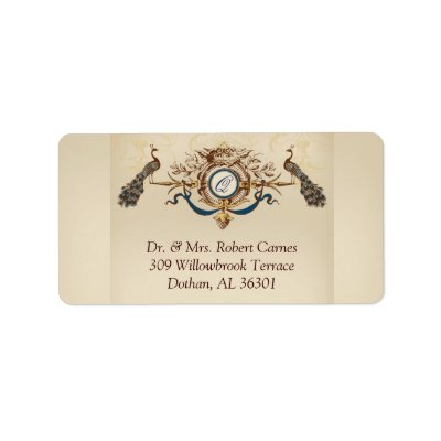 Vintage Wedding RSVP Return Address Labels