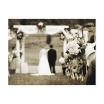 Vintage  Wedding Save The Date Postcard