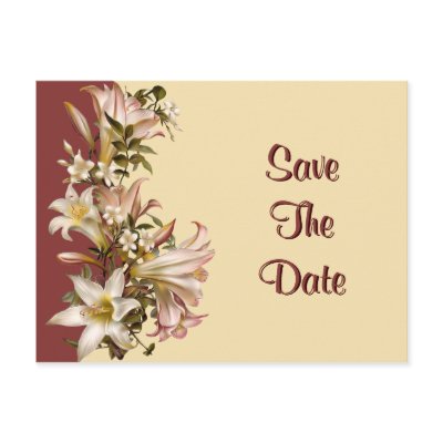 Vintage Wedding Save The Date Postcard