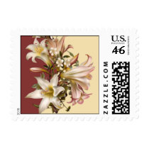 Vintage Wedding Small Postage