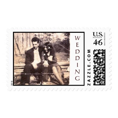 vintage wedding stamp