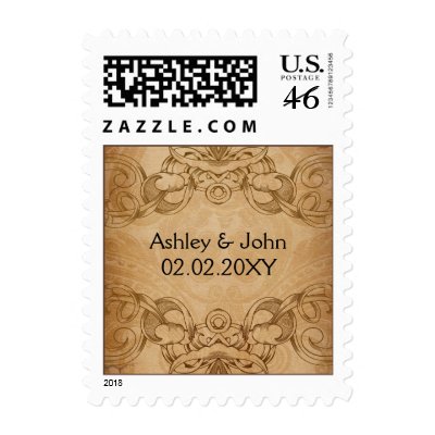 vintage wedding stamps