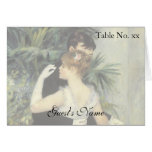 Vintage Wedding Tent Card, City Dance by Renoir