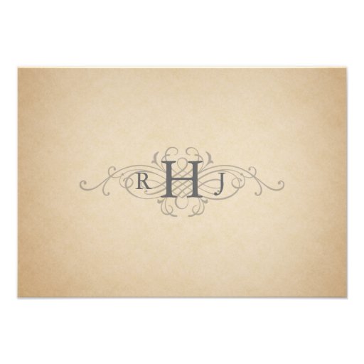 Vintage Wedding Ticket Driving Directions Invites