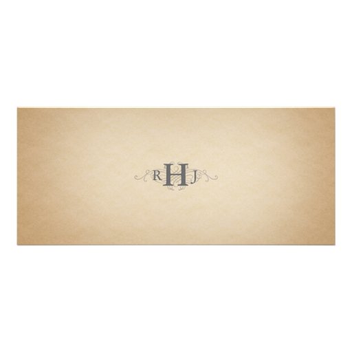 Vintage Wedding Ticket  Invitation