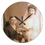 Vintage Weddings and Vintage Brides Round Clocks