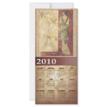 Vintage "Weekend in Paris" Designer Calendar Rack Card Design