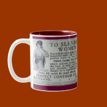 "Vintage Weight Loss Ad" Coffee Mug mugs