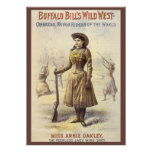 Vintage Western Cowgirl Miss Annie Oakley Personalized Invite