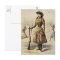 Vintage Western Cowgirl Miss Annie Oakley Post Cards