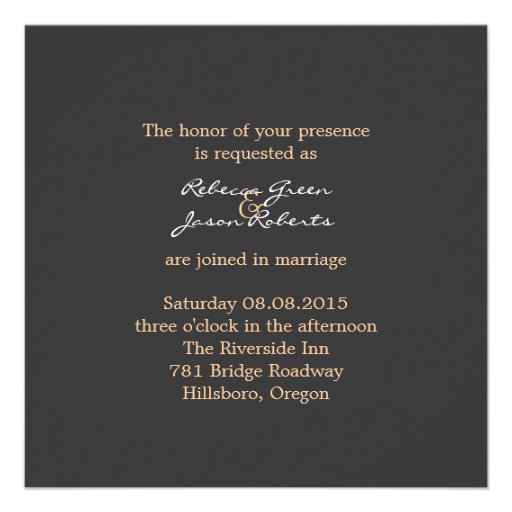 vintage western nature trees country wedding custom announcements