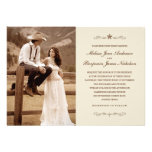 Vintage Western Photo Wedding Invitations