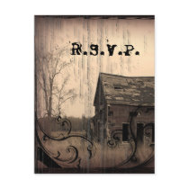 Vintage Western Rustic Country Wedding SaveTheDate