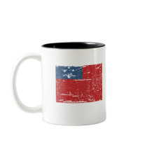 Vintage Western Samoa Flag mugs