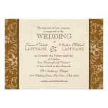 Vintage Western Style Wedding Personalized Invitation