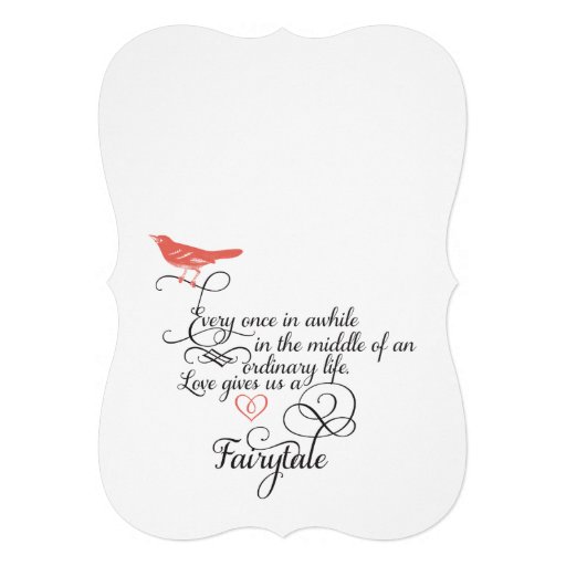 Vintage Whimsical Hearts Green Coral Invitation