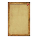 Vintage Whimsy Heart Personalized Stationery