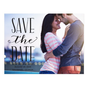 Vintage Whimsy | Photo Save the Date Postcard