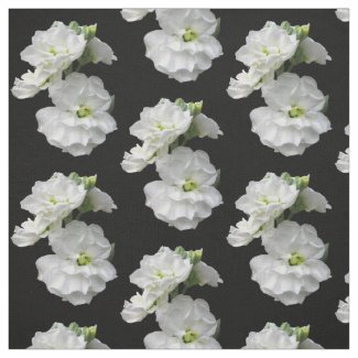 Vintage White Flower Fabric