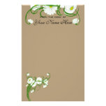Vintage White Gerber Daisy Flowers Wedding Set Customized Stationery