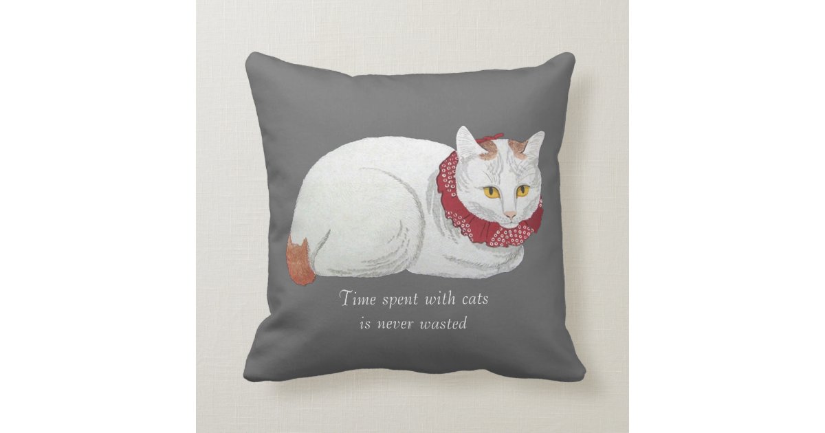 japanese cat pillow
