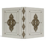Vintage White Leather Binder