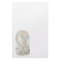 Vintage White Owl Stationery