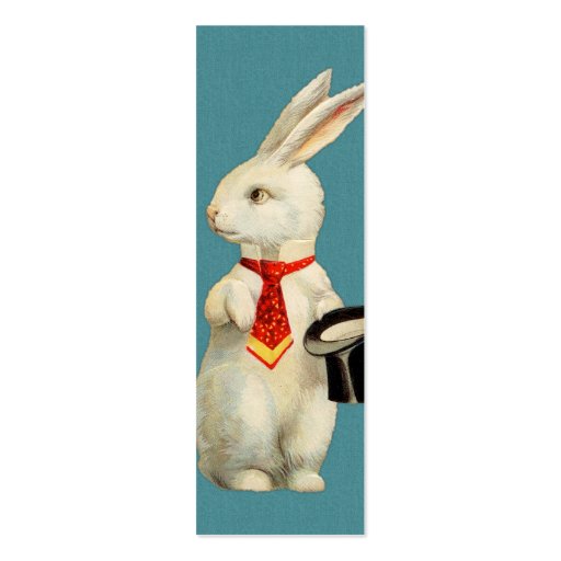 Vintage White Rabbit Business Card Templates (front side)