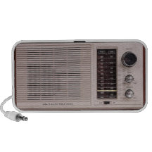 Vintage White Radio Speaker