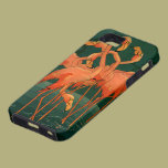 Vintage Wild Animals Birds, Pink Flamingos Tropics casemate cases