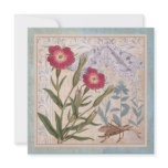 Vintage Wildflowers Anniversary or Birthday Custom Invites