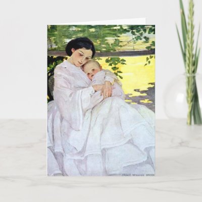 Vintage Willcox Mother & Baby - Card