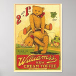 Vintage Williams's new Cream Toffee Ad Poster