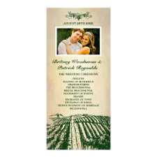 Vintage Winery Tuscan Vineyard Wedding Programs
