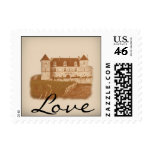 Vintage Winery Wedding Postage