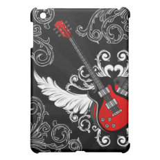 Vintage Winged Guitars Rock n Roll iPad Mini case