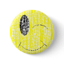 Vintage Winking Smiley  Button