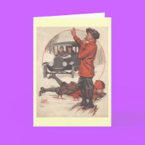 Vintage Winter Greeting Card - Season's Greetings cards