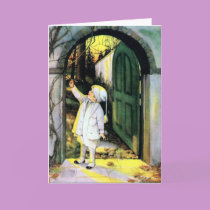 Vintage Winter Scene New Year Card
