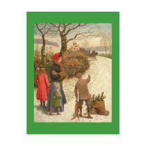Vintage Winter Scene Postcard