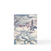 Vintage Winter Village cards by ChristmasCafe Vintage Winter Village cards