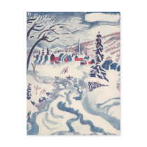 Vintage Winter Village postcards by ChristmasCafe Vintage Winter Village postcards